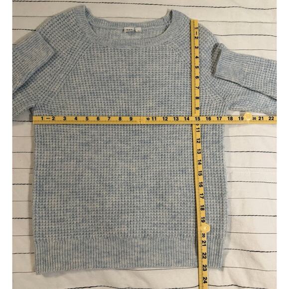GAP | Womens Wool Blend Knit Pullover Sweater Marled Light Blue- Size XS - Picture 5 of 5